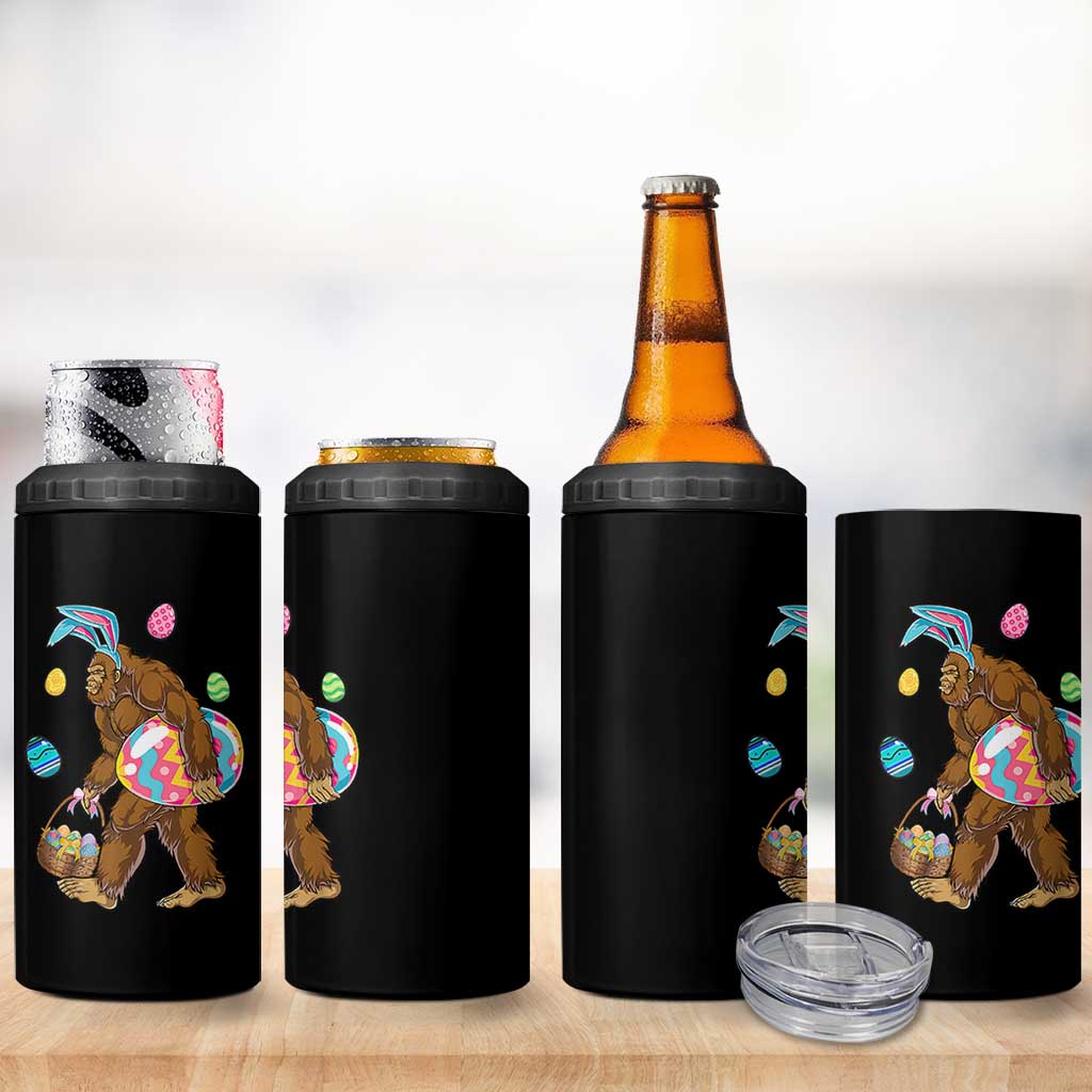 Bigfoot Easter 4 in 1 Can Cooler Tumbler Funny Sasquatch Eggs Hunting - Wonder Print Shop