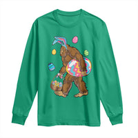 Bigfoot Easter Long Sleeve Shirt Funny Sasquatch Eggs Hunting - Wonder Print Shop