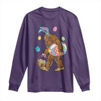 Bigfoot Easter Long Sleeve Shirt Funny Sasquatch Eggs Hunting - Wonder Print Shop