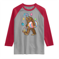 Bigfoot Easter Raglan Shirt Funny Sasquatch Eggs Hunting - Wonder Print Shop