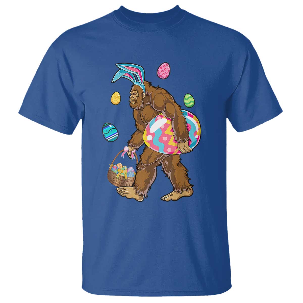 Bigfoot Easter T Shirt Funny Sasquatch Eggs Hunting - Wonder Print Shop