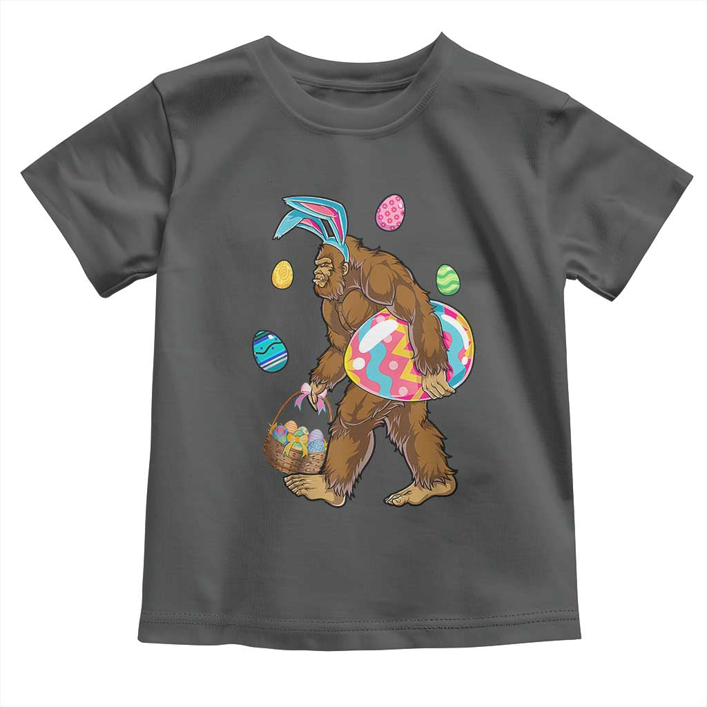 Bigfoot Easter Toddler T Shirt Funny Sasquatch Eggs Hunting - Wonder Print Shop
