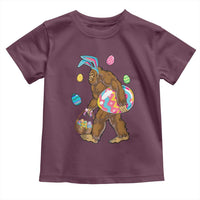 Bigfoot Easter Toddler T Shirt Funny Sasquatch Eggs Hunting - Wonder Print Shop
