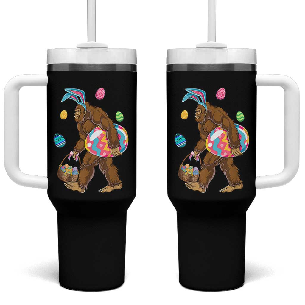 Bigfoot Easter Tumbler With Handle Funny Sasquatch Eggs Hunting - Wonder Print Shop