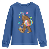 Bigfoot Easter Youth Sweatshirt Funny Sasquatch Eggs Hunting - Wonder Print Shop