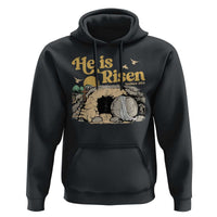 He Is Risen Hoodie Retro Vintage Easter Jesus Christian Apparel - Wonder Print Shop