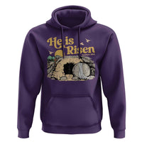 He Is Risen Hoodie Retro Vintage Easter Jesus Christian Apparel - Wonder Print Shop