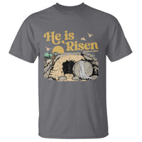 He Is Risen T Shirt Retro Vintage Easter Jesus Christian Apparel - Wonder Print Shop