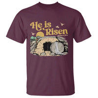He Is Risen T Shirt Retro Vintage Easter Jesus Christian Apparel - Wonder Print Shop