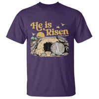 He Is Risen T Shirt Retro Vintage Easter Jesus Christian Apparel - Wonder Print Shop