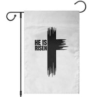 He Is Risen Garden Flag Christian Easter Cross
