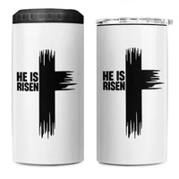 He Is Risen 4 in 1 Can Cooler Tumbler Christian Easter Cross