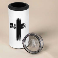 He Is Risen 4 in 1 Can Cooler Tumbler Christian Easter Cross