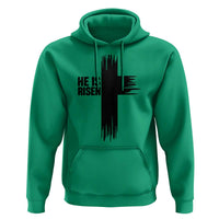 He Is Risen Hoodie Christian Easter Cross