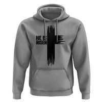 He Is Risen Hoodie Christian Easter Cross