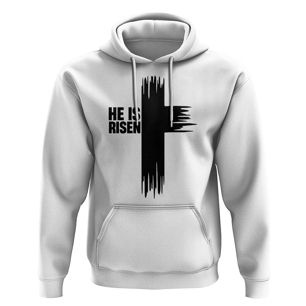 He Is Risen Hoodie Christian Easter Cross