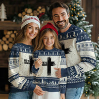 He Is Risen Ugly Christmas Sweater Christian Easter Cross