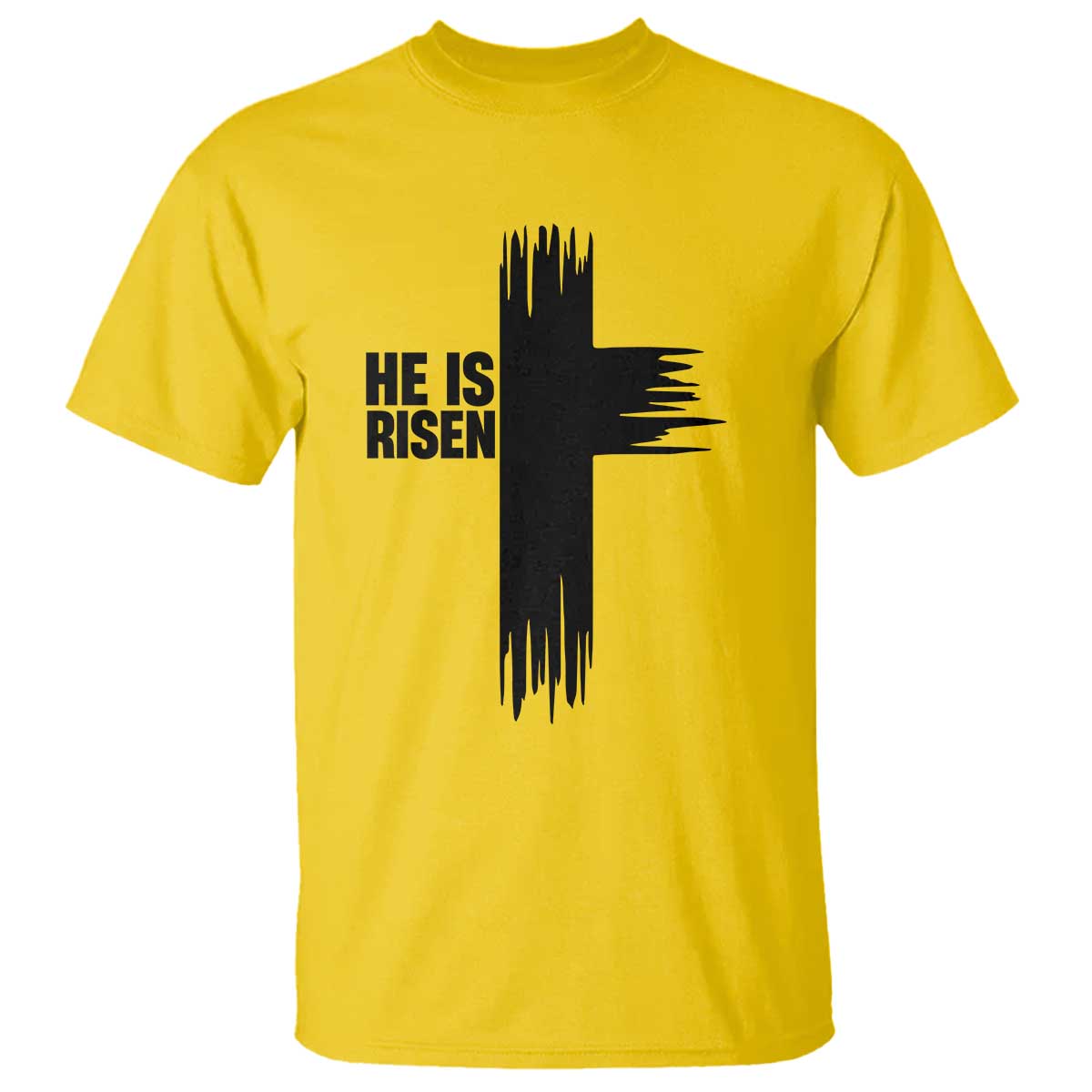 He Is Risen T Shirt Christian Easter Cross