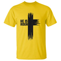 He Is Risen T Shirt Christian Easter Cross