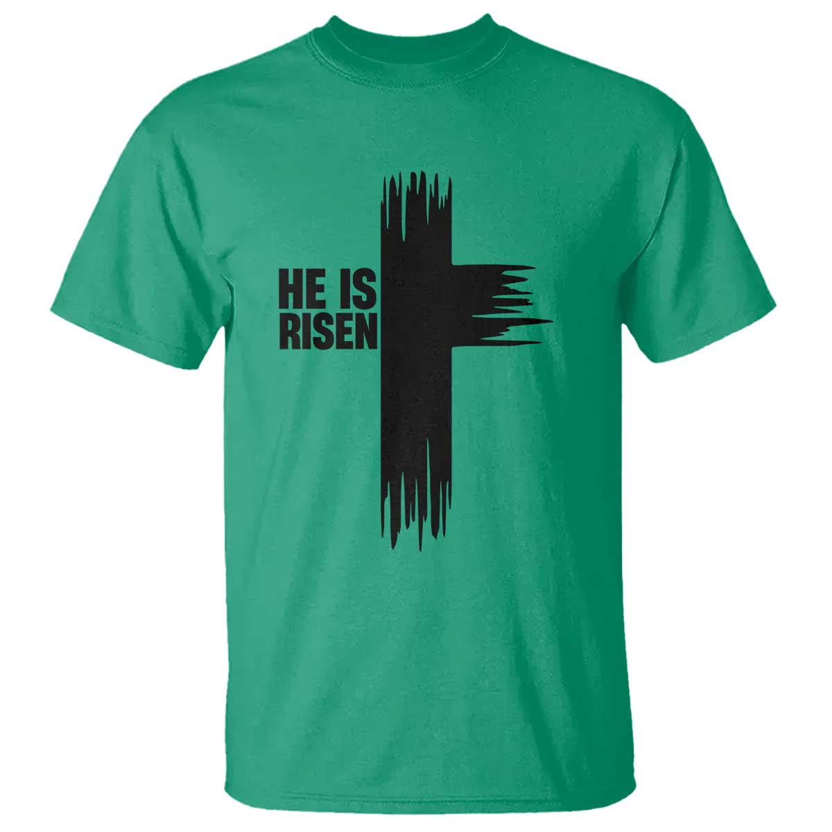 He Is Risen T Shirt Christian Easter Cross