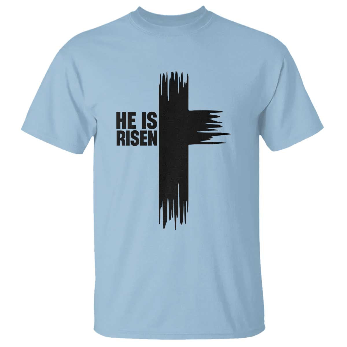 He Is Risen T Shirt Christian Easter Cross