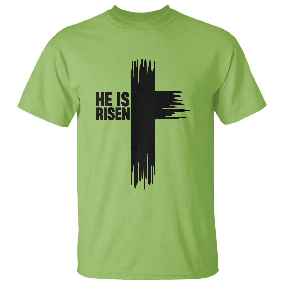 He Is Risen T Shirt Christian Easter Cross