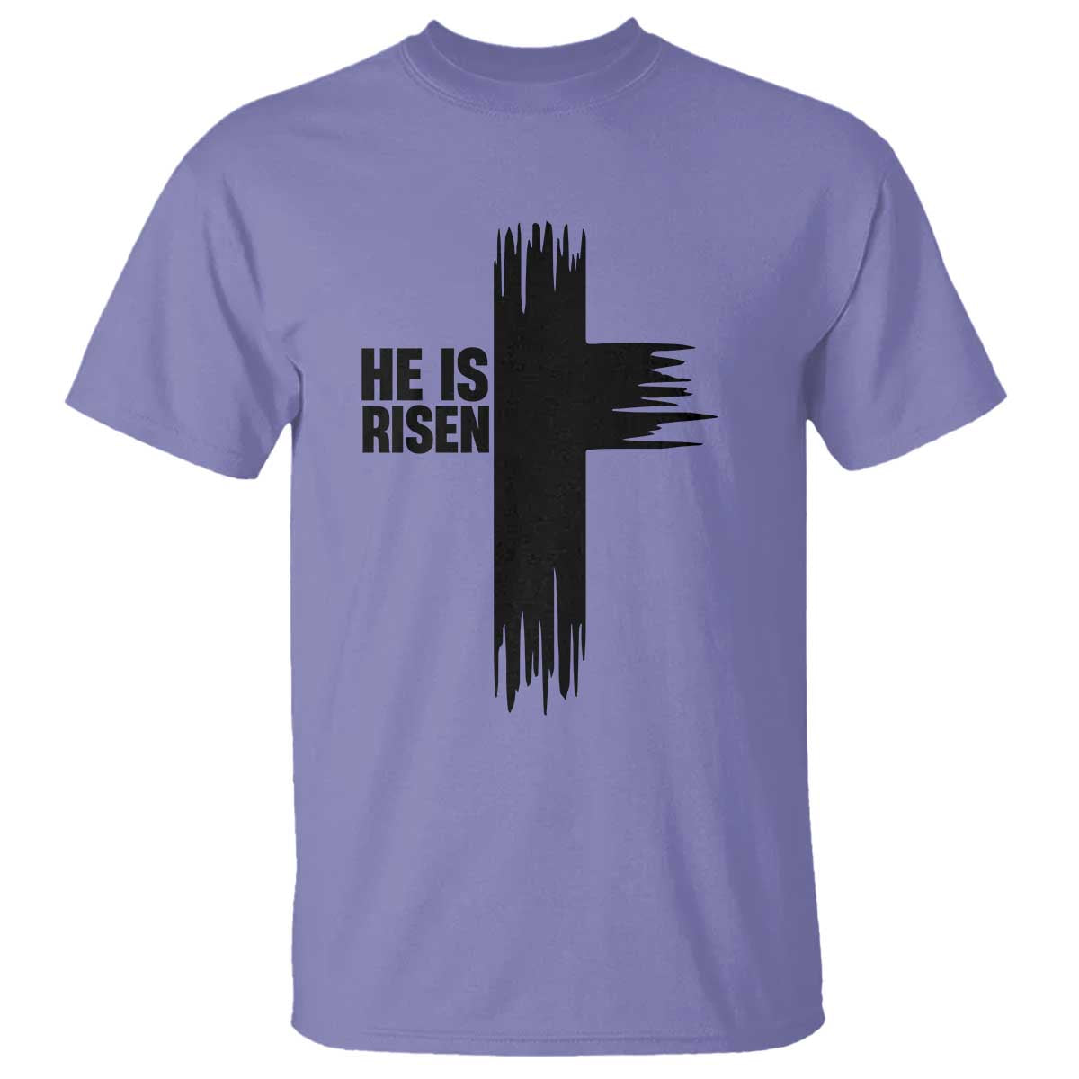 He Is Risen T Shirt Christian Easter Cross