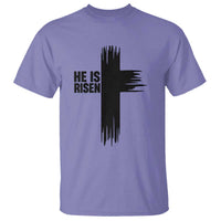 He Is Risen T Shirt Christian Easter Cross