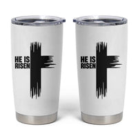 He Is Risen Tumbler Cup Christian Easter Cross