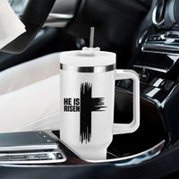 He Is Risen Tumbler With Handle Christian Easter Cross