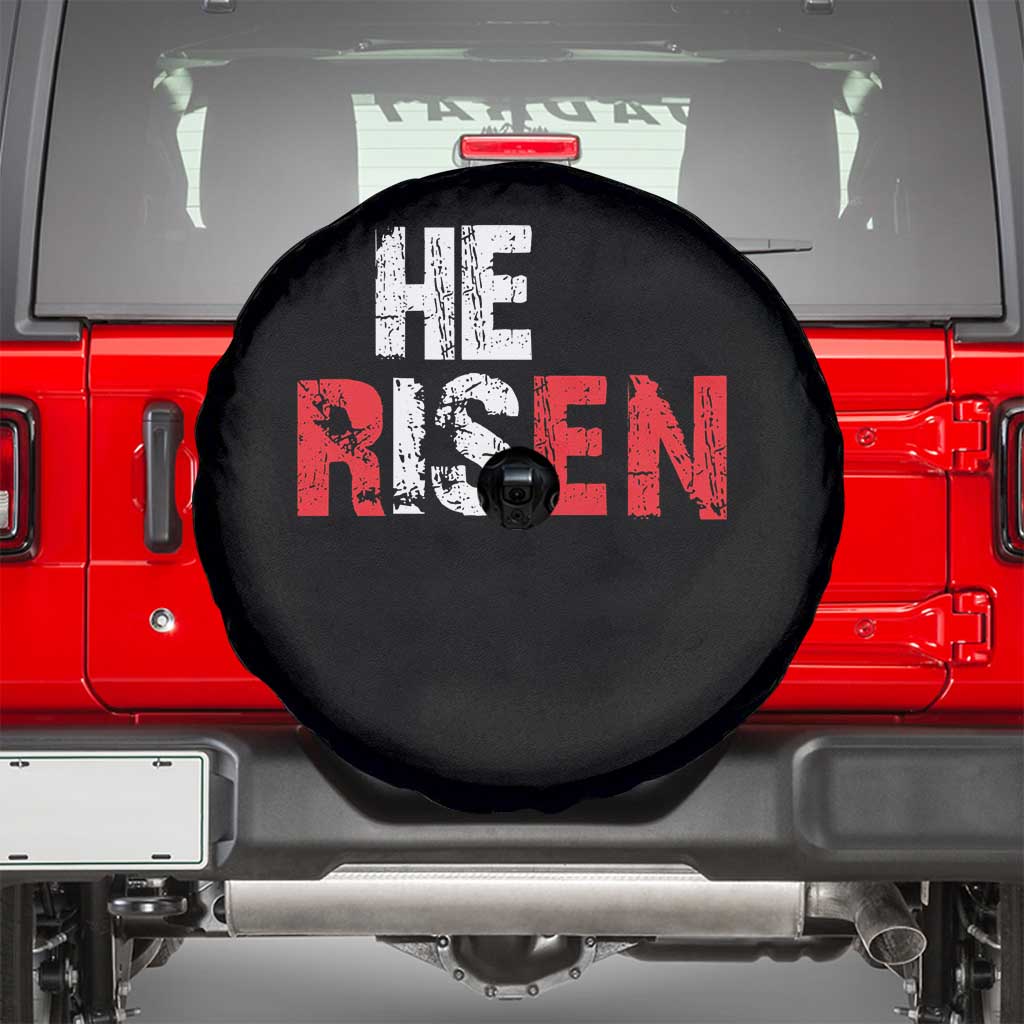 He Is Risen Spare Tire Cover Vintage Christian Religious Faith - Wonder Print Shop