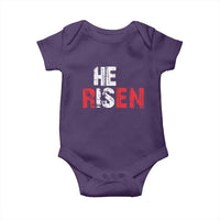 He Is Risen Baby Onesie Vintage Christian Religious Faith - Wonder Print Shop