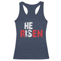 He Is Risen Racerback Tank Top Vintage Christian Religious Faith - Wonder Print Shop