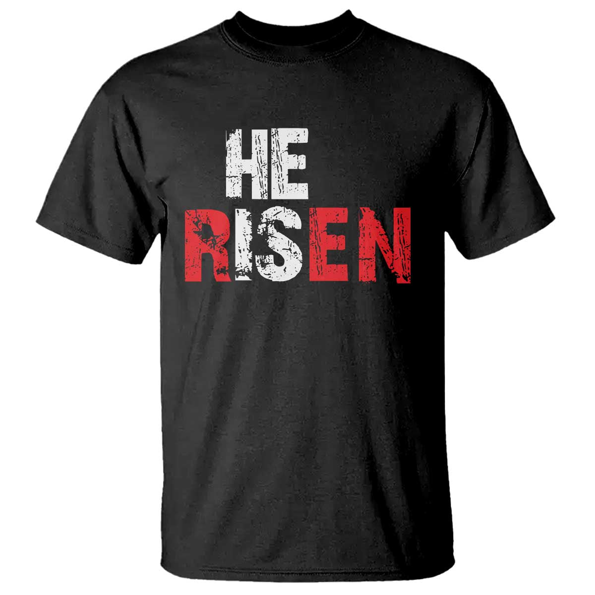 He Is Risen T Shirt Vintage Christian Religious Faith - Wonder Print Shop