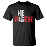 He Is Risen T Shirt Vintage Christian Religious Faith - Wonder Print Shop