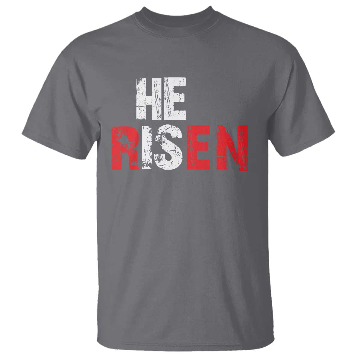 He Is Risen T Shirt Vintage Christian Religious Faith - Wonder Print Shop
