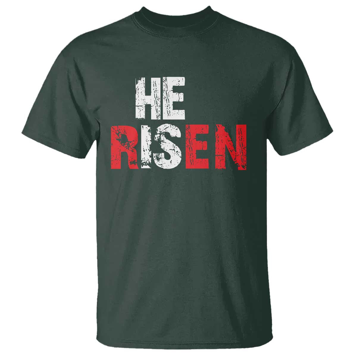 He Is Risen T Shirt Vintage Christian Religious Faith - Wonder Print Shop