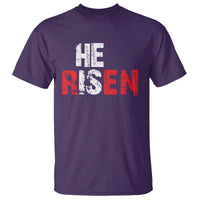 He Is Risen T Shirt Vintage Christian Religious Faith - Wonder Print Shop