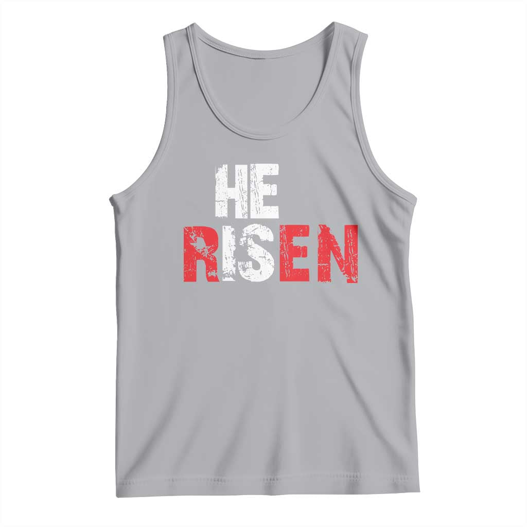 He Is Risen Tank Top Vintage Christian Religious Faith - Wonder Print Shop