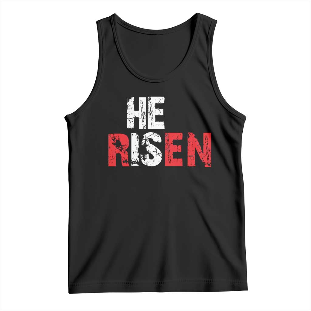 He Is Risen Tank Top Vintage Christian Religious Faith - Wonder Print Shop