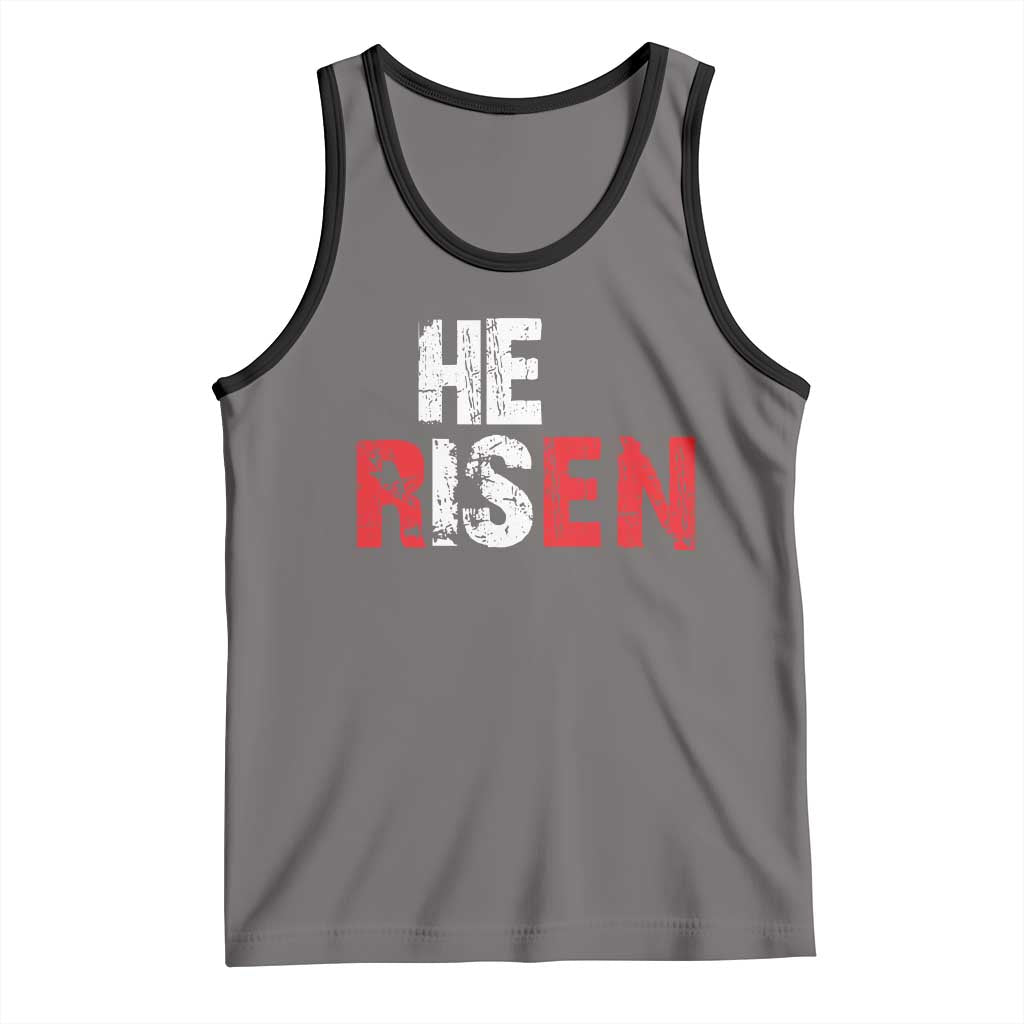 He Is Risen Tank Top Vintage Christian Religious Faith - Wonder Print Shop