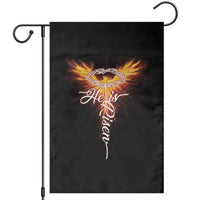 He Is Risen Garden Flag Jesus Resurrection Easter Christian Cross Phoenix Rising - Wonder Print Shop