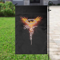 He Is Risen Garden Flag Jesus Resurrection Easter Christian Cross Phoenix Rising - Wonder Print Shop