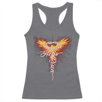 He Is Risen Racerback Tank Top Jesus Resurrection Easter Christian Cross Phoenix Rising - Wonder Print Shop