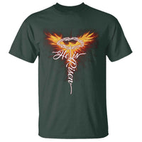 He Is Risen T Shirt Jesus Resurrection Easter Christian Cross Phoenix Rising - Wonder Print Shop