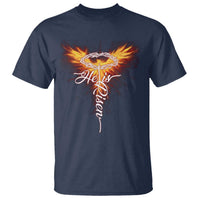 He Is Risen T Shirt Jesus Resurrection Easter Christian Cross Phoenix Rising - Wonder Print Shop