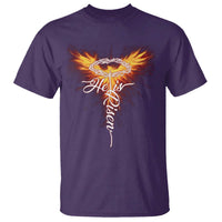 He Is Risen T Shirt Jesus Resurrection Easter Christian Cross Phoenix Rising - Wonder Print Shop