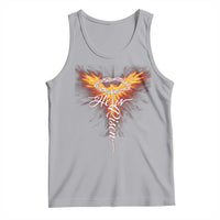 He Is Risen Tank Top Jesus Resurrection Easter Christian Cross Phoenix Rising - Wonder Print Shop