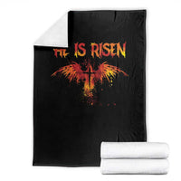He Is Risen Throw Blanket Phoenix Christian Jesus Resurrection Cross - Wonder Print Shop