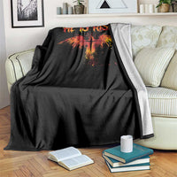 He Is Risen Throw Blanket Phoenix Christian Jesus Resurrection Cross - Wonder Print Shop